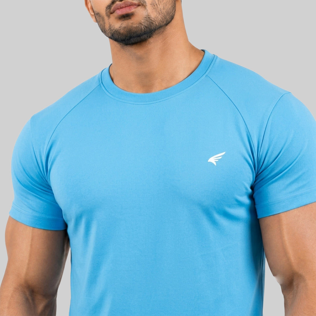 Men Half Sleeve Round Neck Solid T-shirt