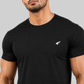 Men Half Sleeve Round Neck Solid T-shirt
