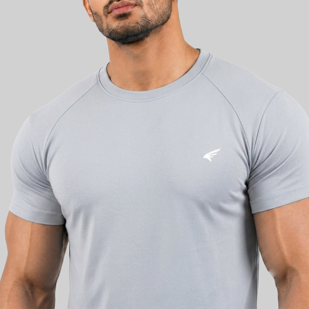 Men Half Sleeve Round Neck Solid T-shirt