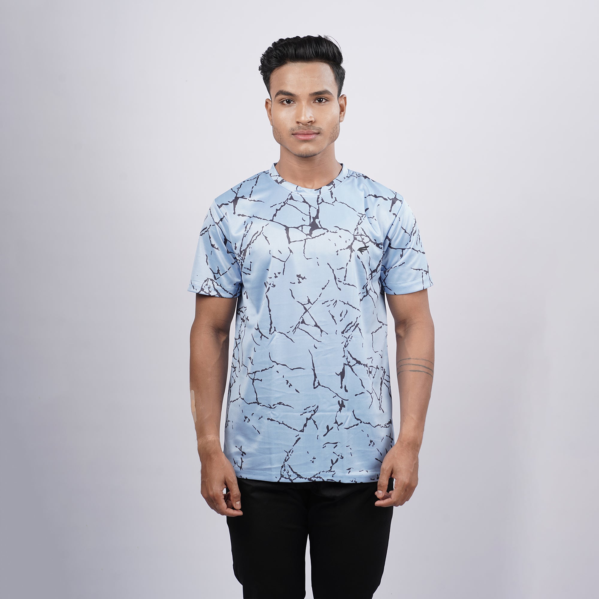 Men Printed Half Sleeve Crew Neckd T-shirt