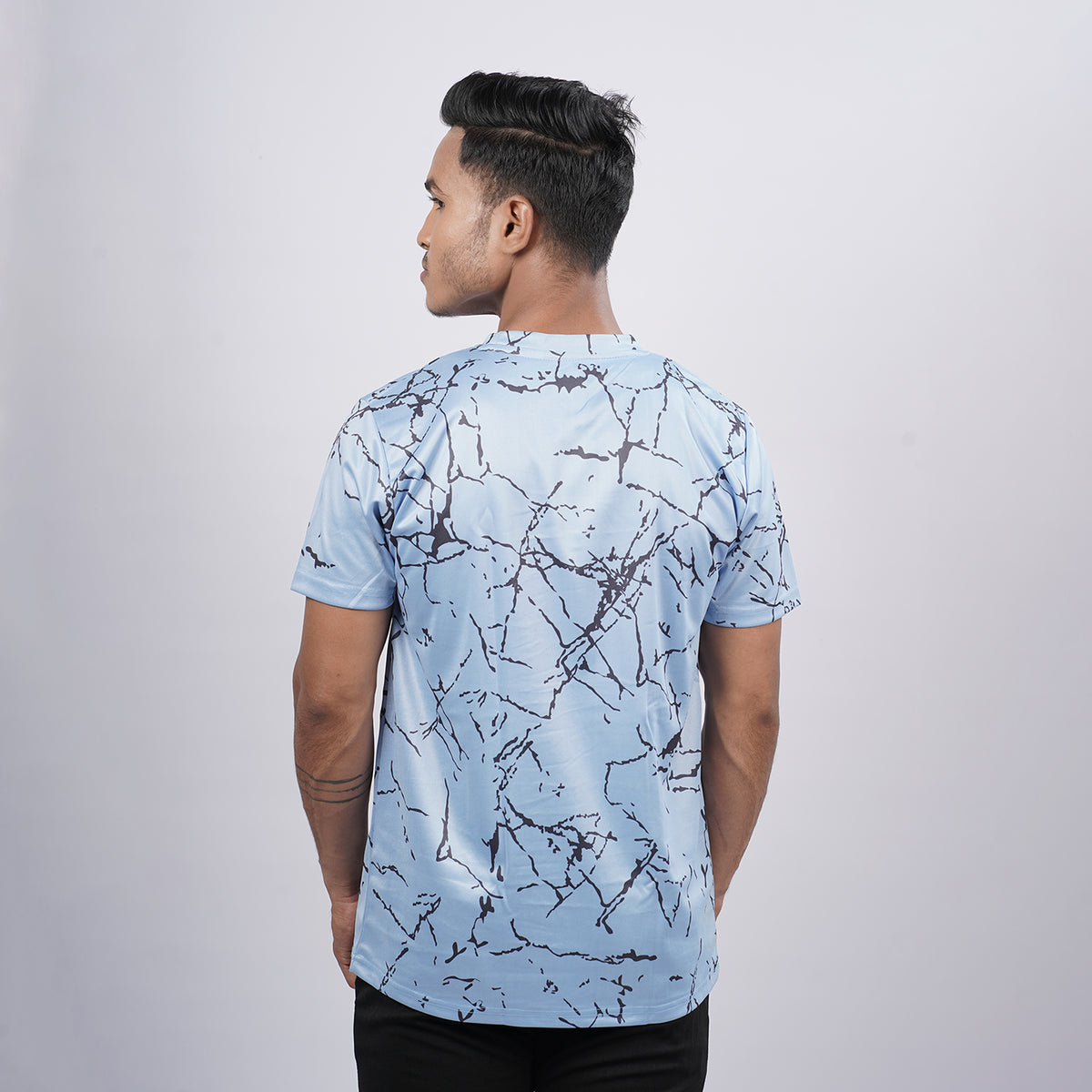 Men Printed Half Sleeve Crew Neckd T-shirt