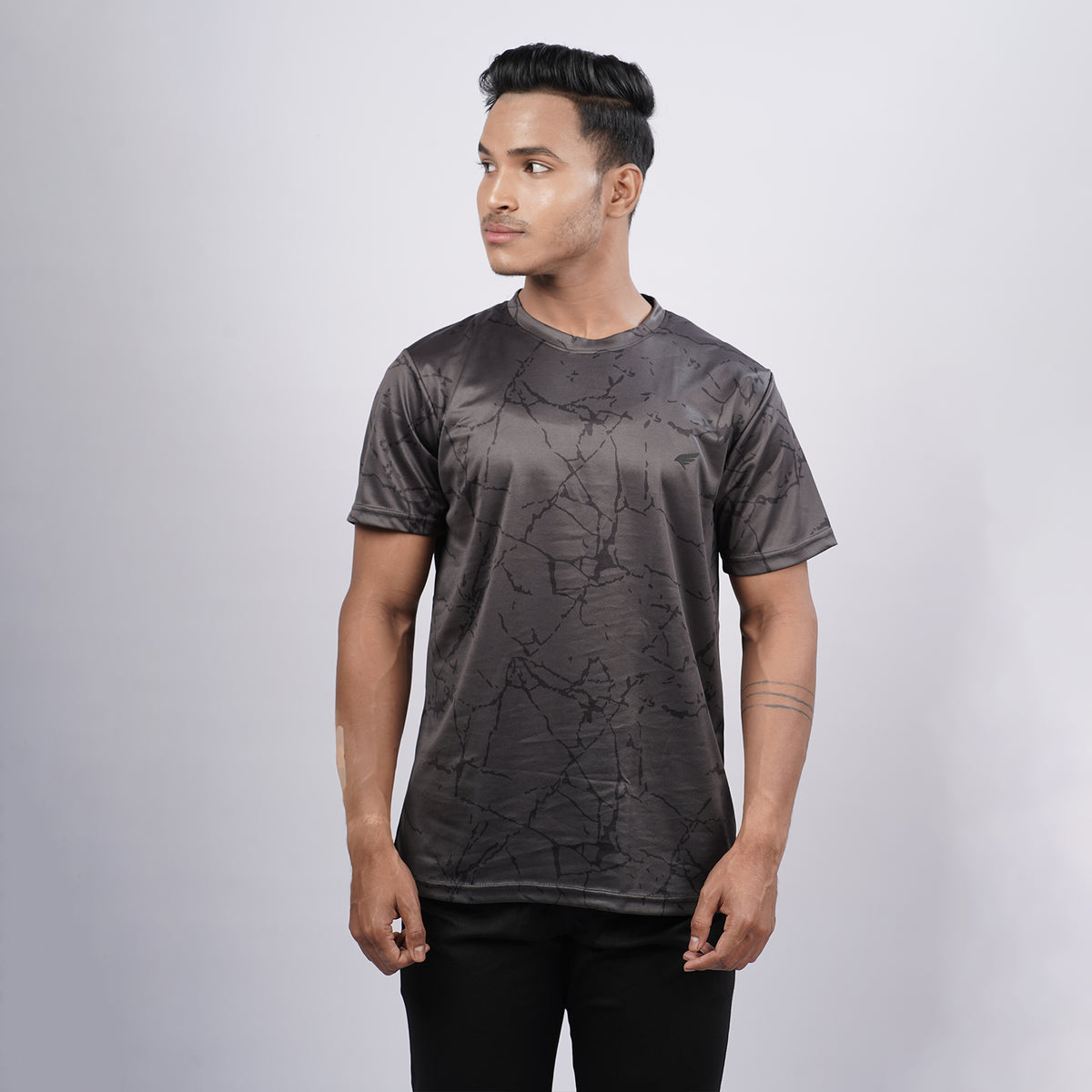 Men Printed Half Sleeve Crew Neckd T-shirt