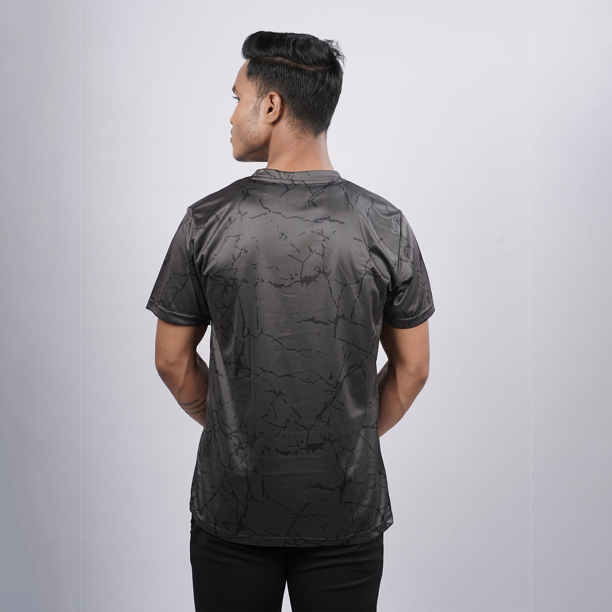 Men Printed Half Sleeve Crew Neckd T-shirt