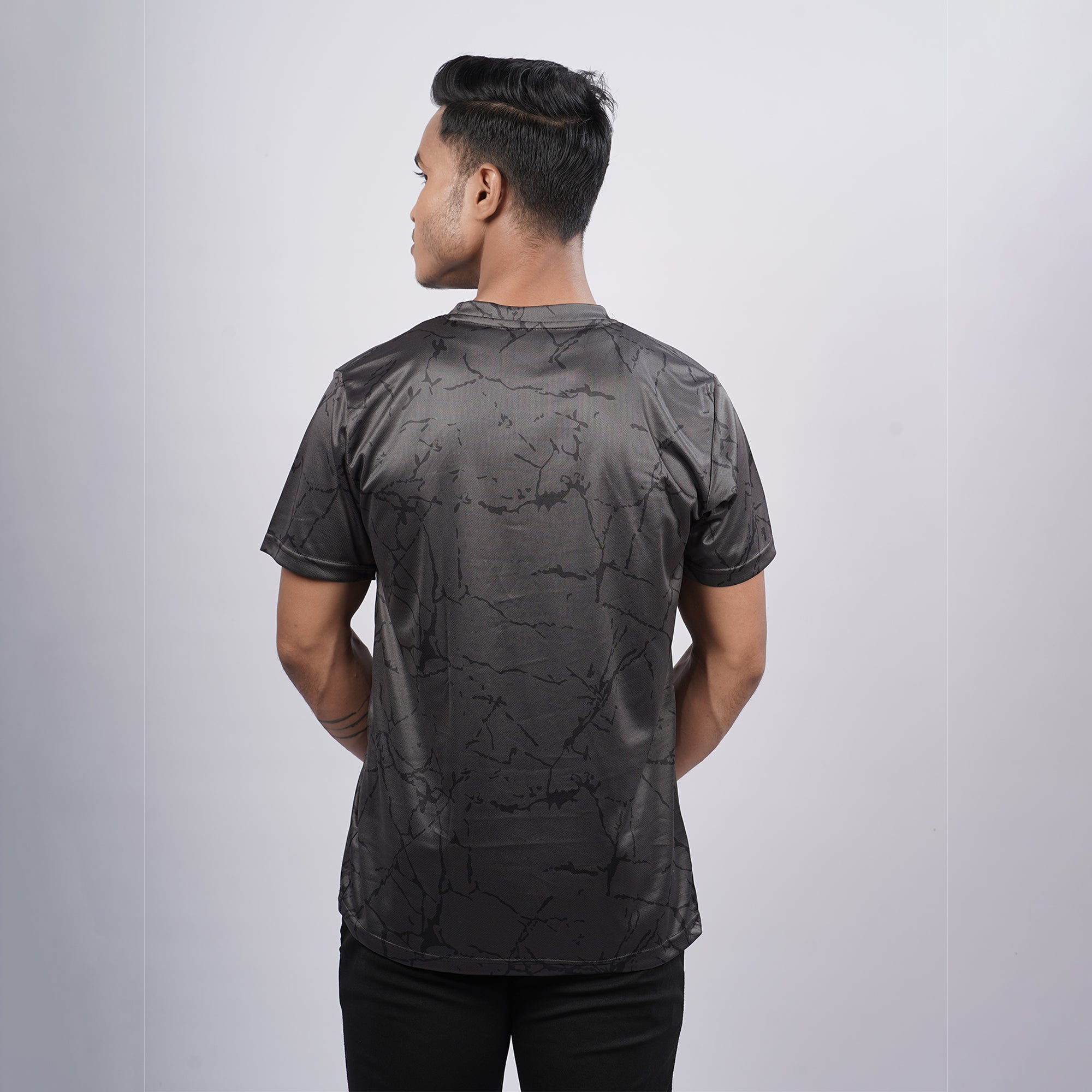 Men Printed Half Sleeve Crew Neckd T-shirt