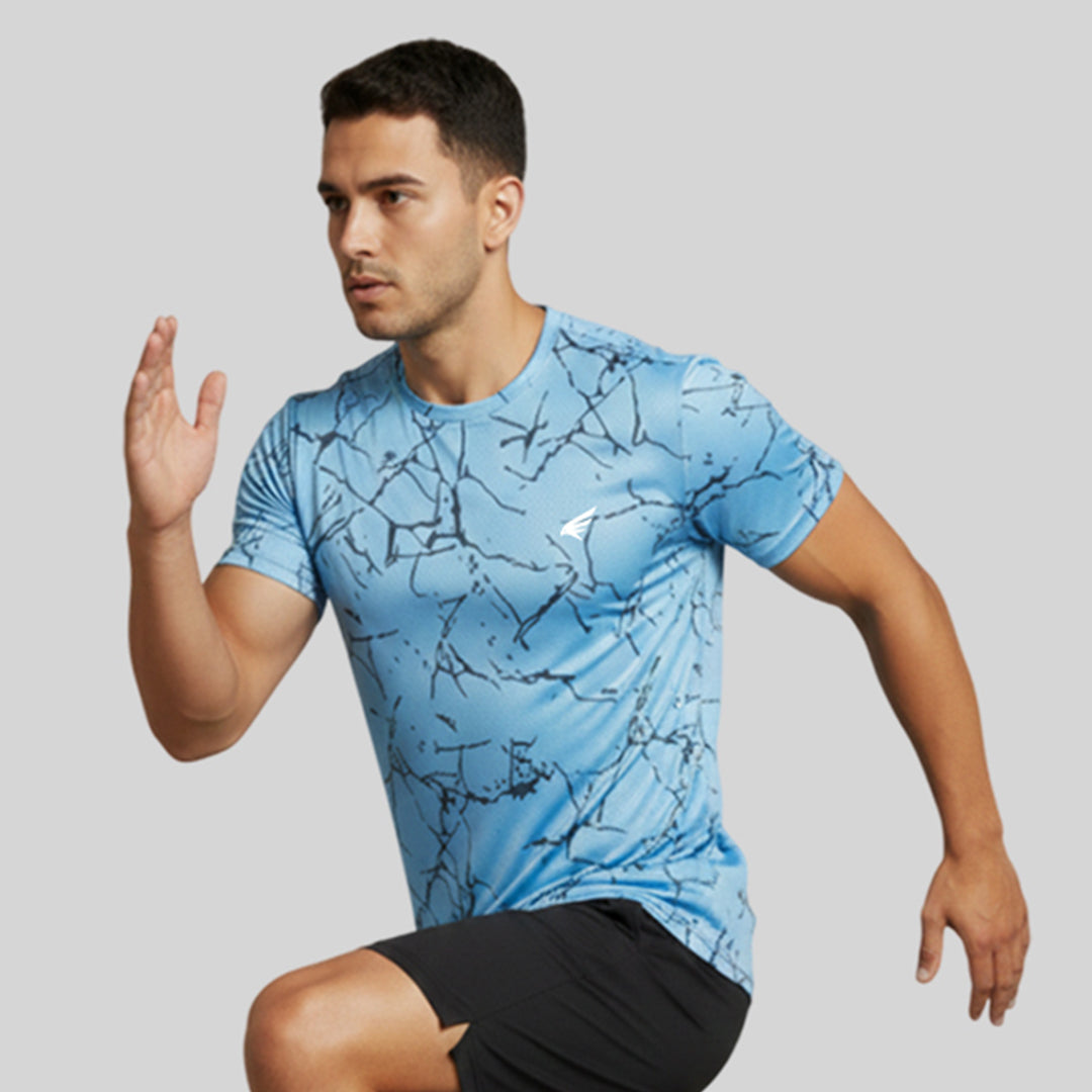 Men Printed Half Sleeve Crew Neck T-shirt