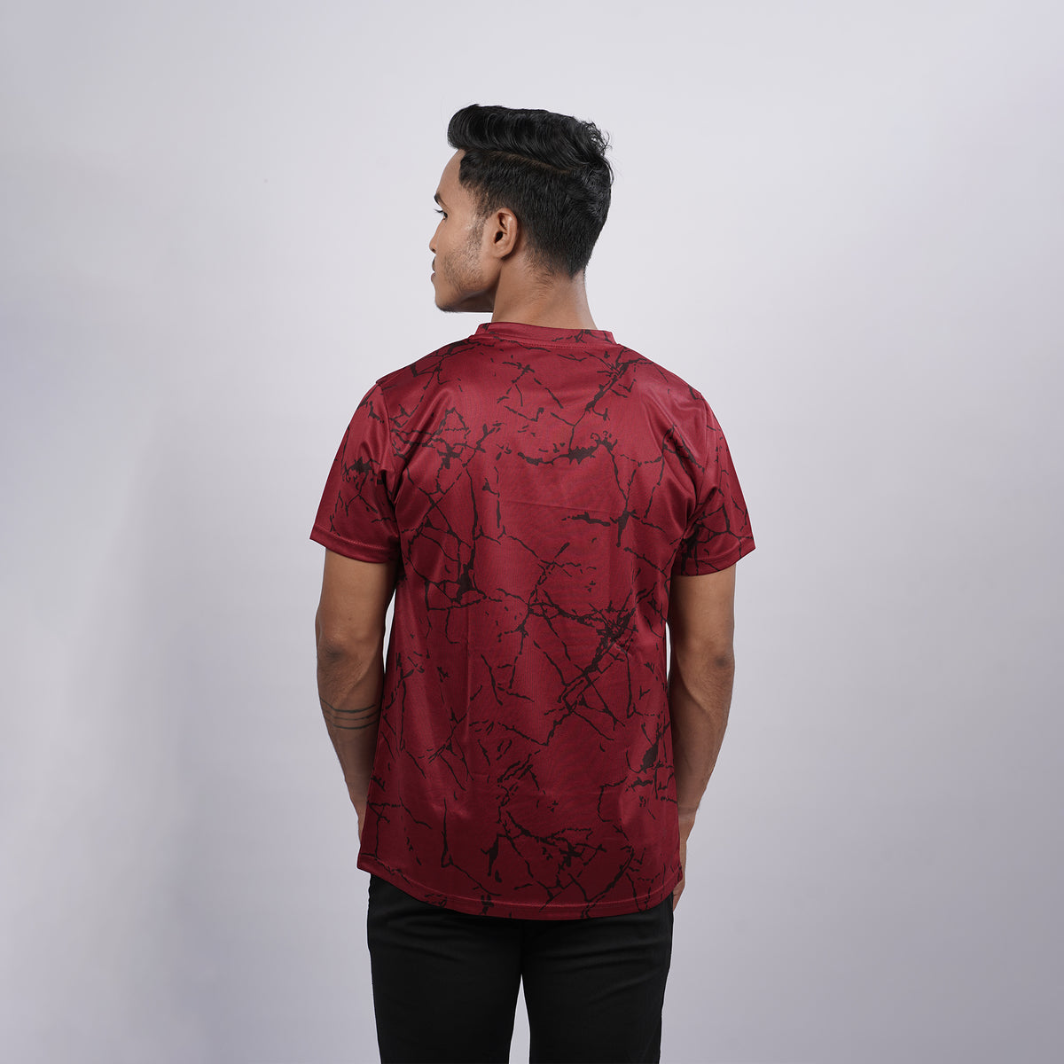 Men Printed Half Sleeve Crew Neckd T-shirt