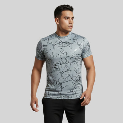 Men Printed Half Sleeve Crew Neck T-shirt