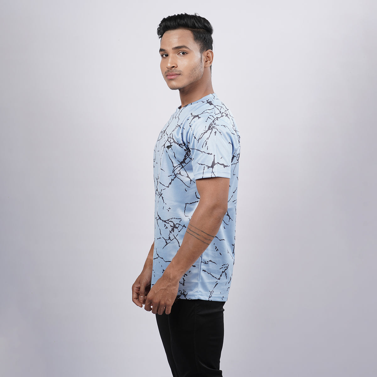 Men Printed Half Sleeve Crew Neckd T-shirt