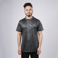 Men Sports Round Neck Printed T-shirt