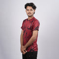 Men Sports Round Neck Printed T-shirt