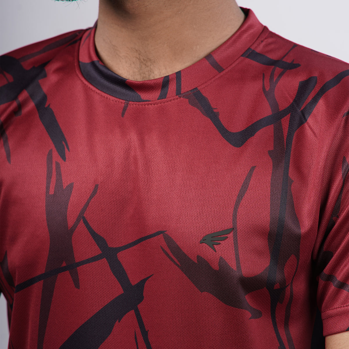 Men Sports Round Neck Printed T-shirt