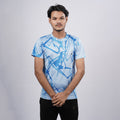 Men Sports Round Neck Printed T-shirt