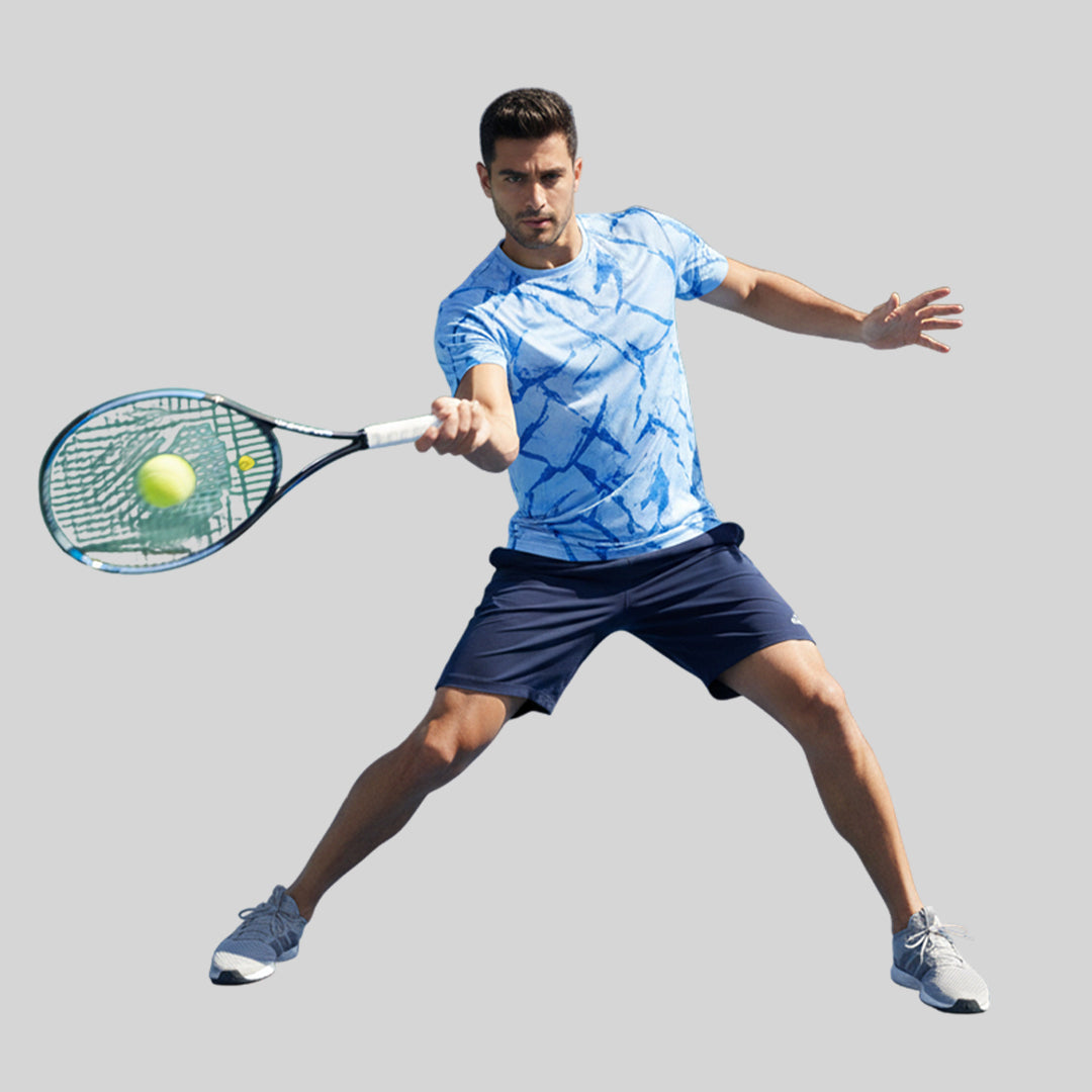Men Sports Round Neck Printed T-shirt