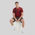 Men Sports Round Neck Printed T-shirt