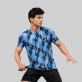 Men Sports Round Neck Agni Printed T-shirt