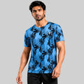Men Sports Round Neck Agni Printed T-shirt