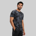 Men Sports Round Neck Agni Printed T-shirt