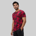 Men Sports Round Neck Agni Printed T-shirt