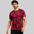 Men Sports Round Neck Agni Printed T-shirt