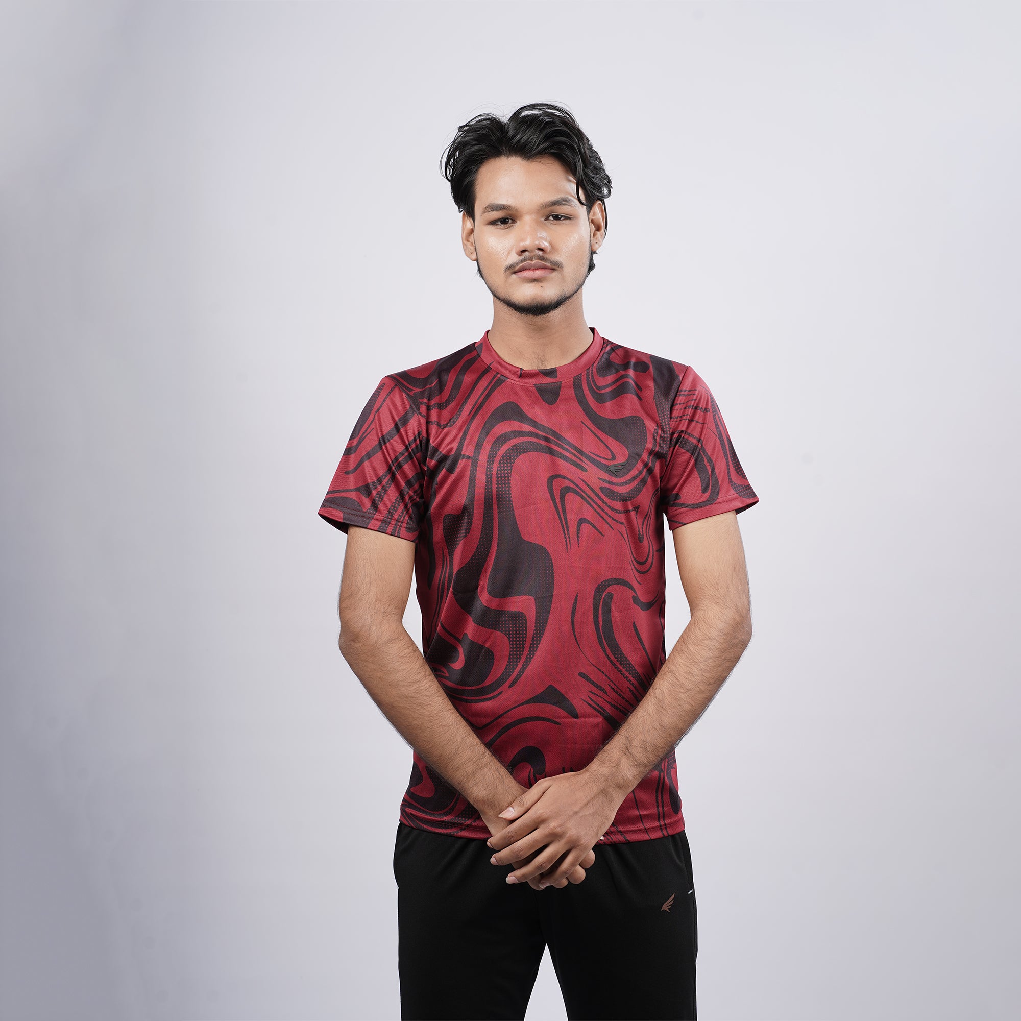Men gym printed Crew Neck T-shirt
