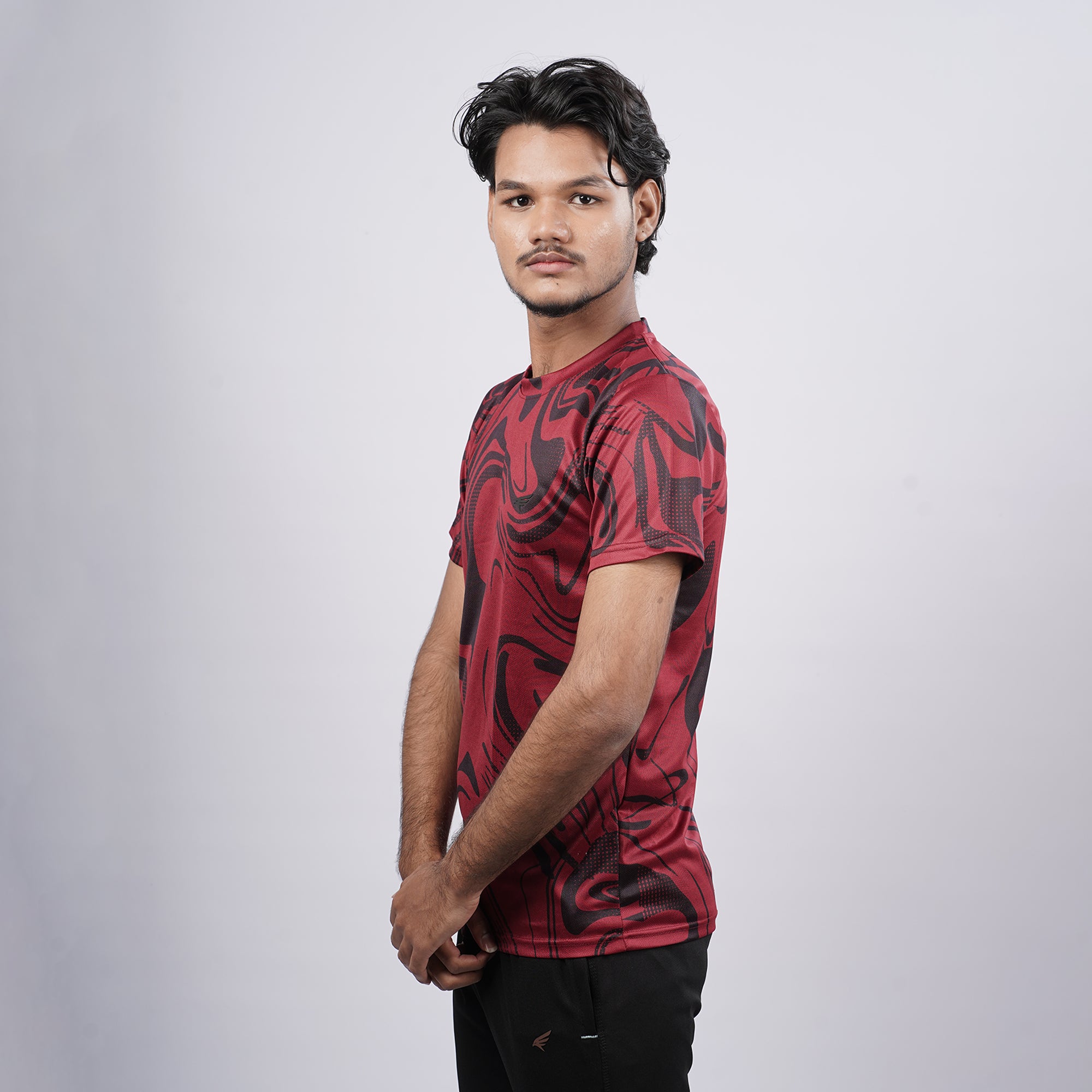 Men gym printed Crew Neck T-shirt