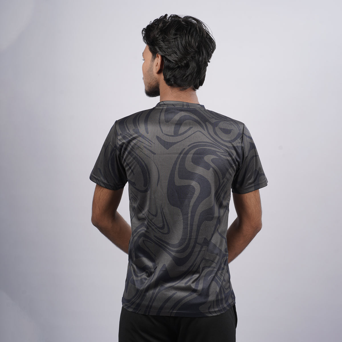 Men gym printed Crew Neck T-shirt