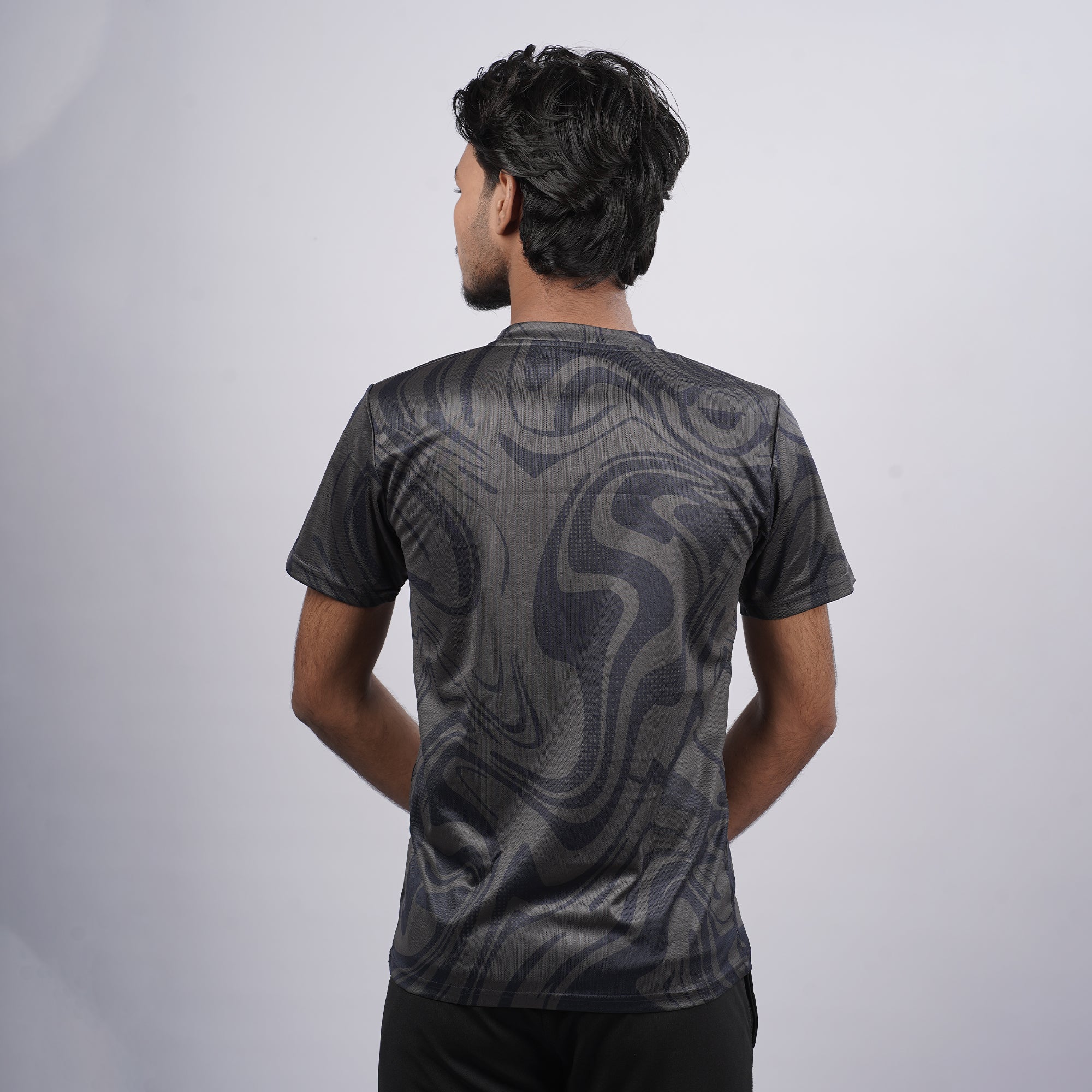Men gym printed Crew Neck T-shirt