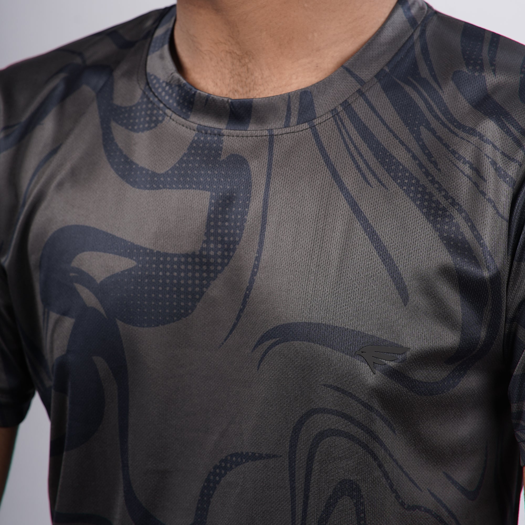Men gym printed Crew Neck T-shirt