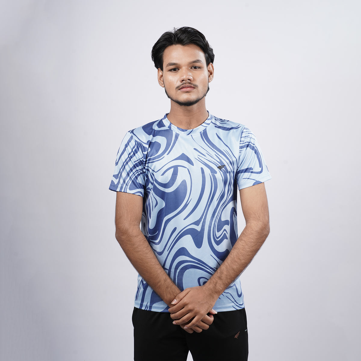 Men gym printed Crew Neck T-shirt