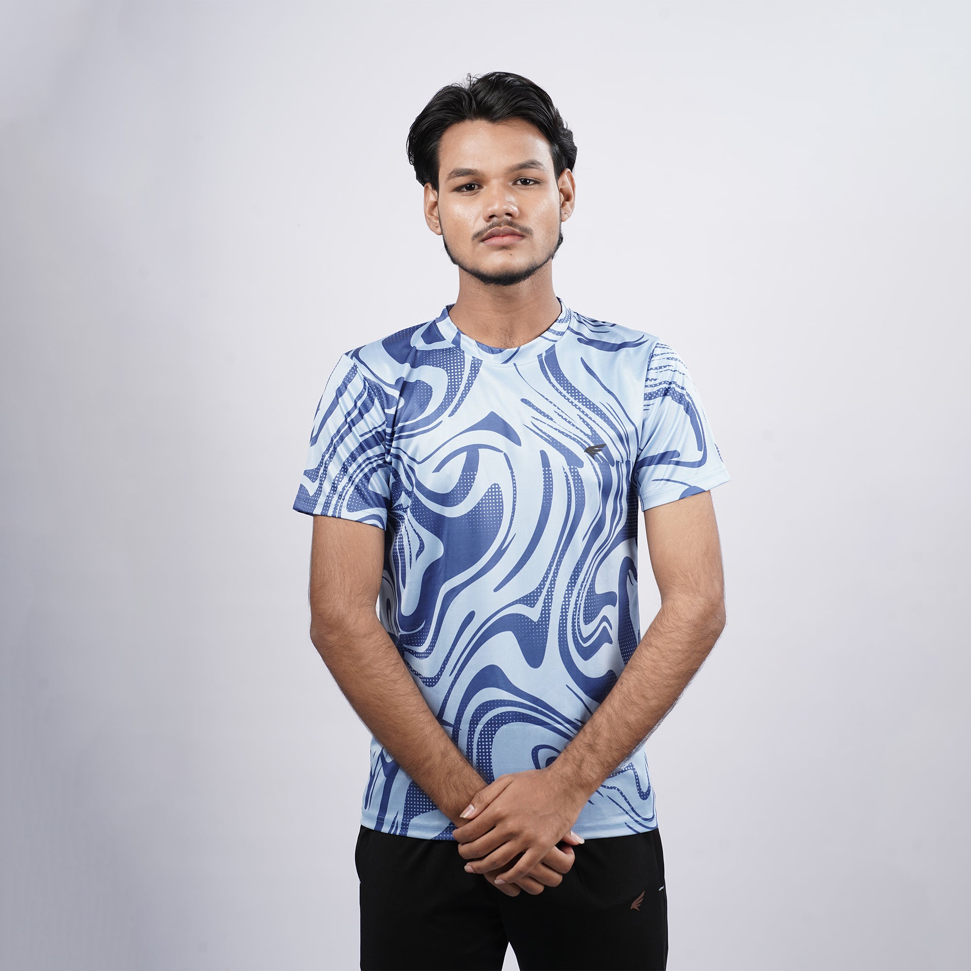 Men gym printed Crew Neck T-shirt