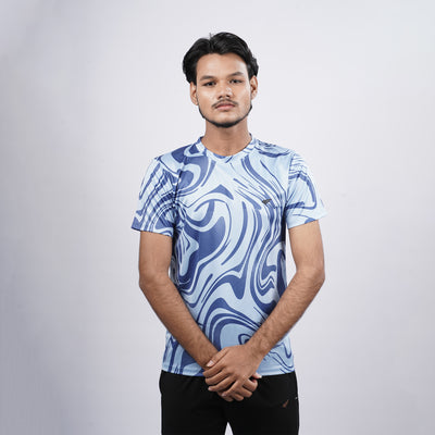 Men gym printed Crew Neck T-shirt