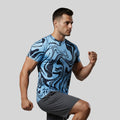 Men gym printed Crew Neck T-shirt