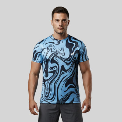 Men gym printed Crew Neck T-shirt
