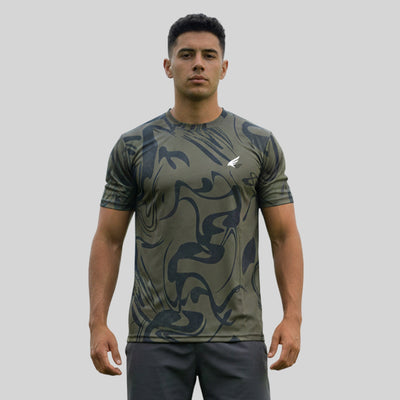 Men gym printed Crew Neck T-shirt