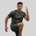 Men gym printed Crew Neck T-shirt