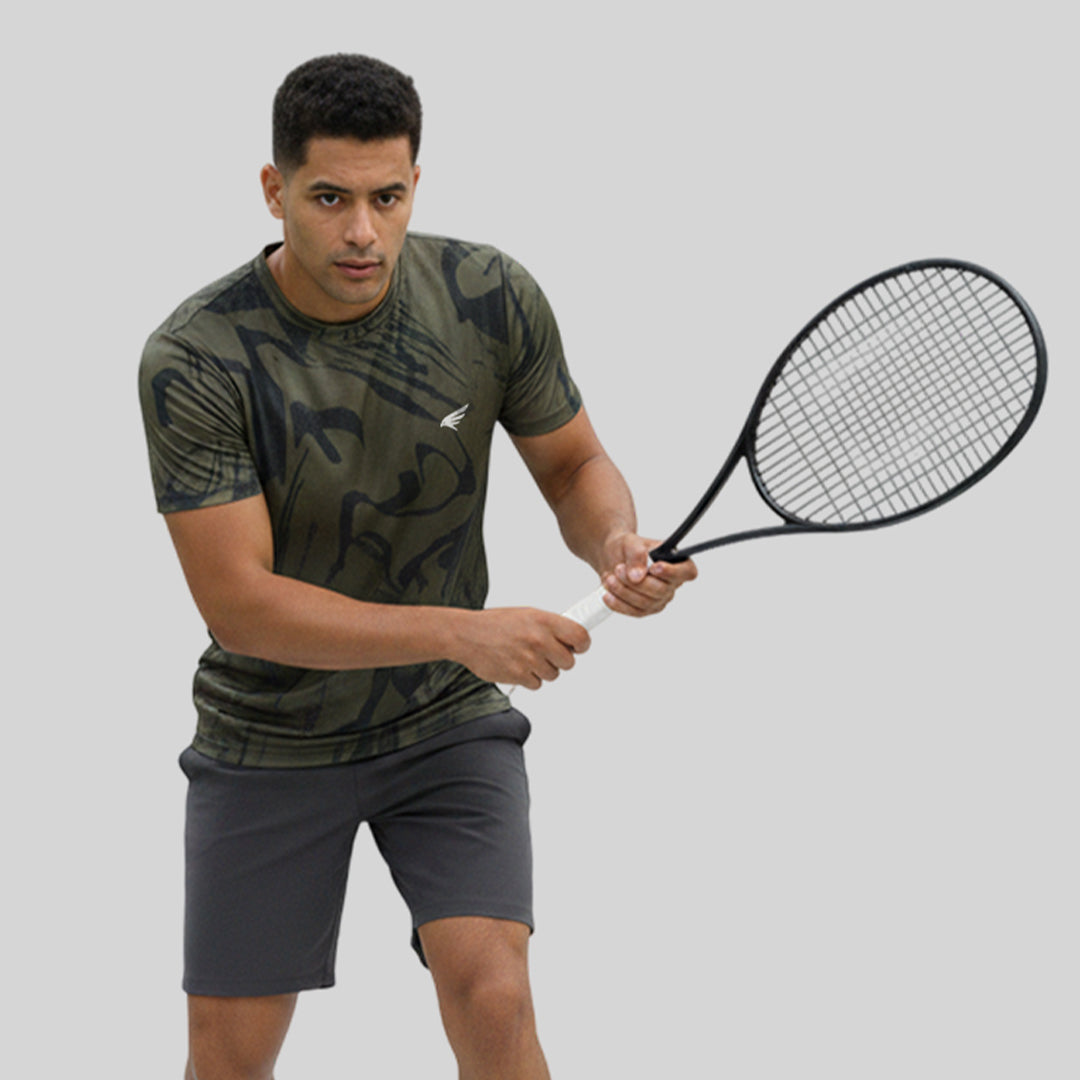 Men gym printed Crew Neck T-shirt