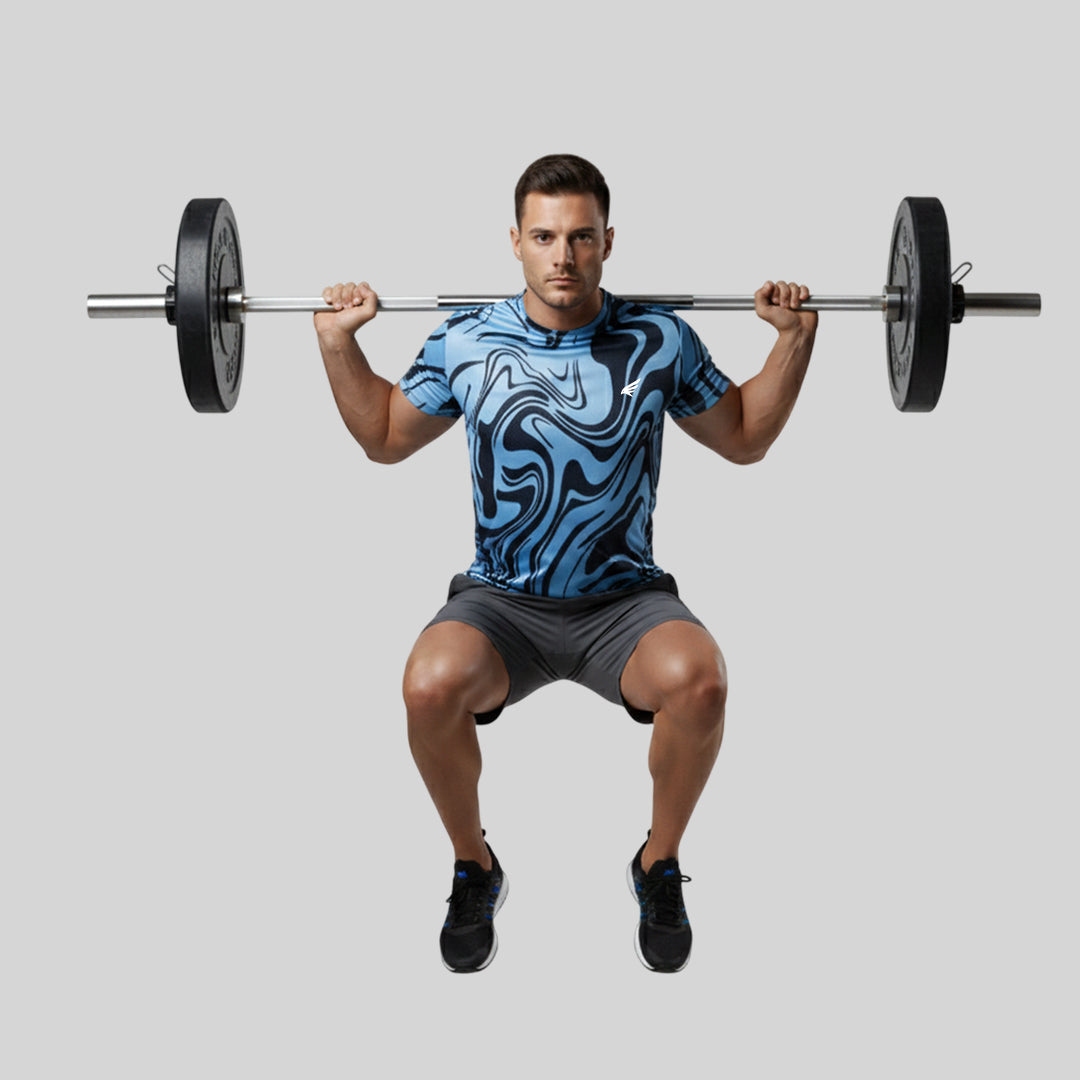 Men gym printed Crew Neck T-shirt