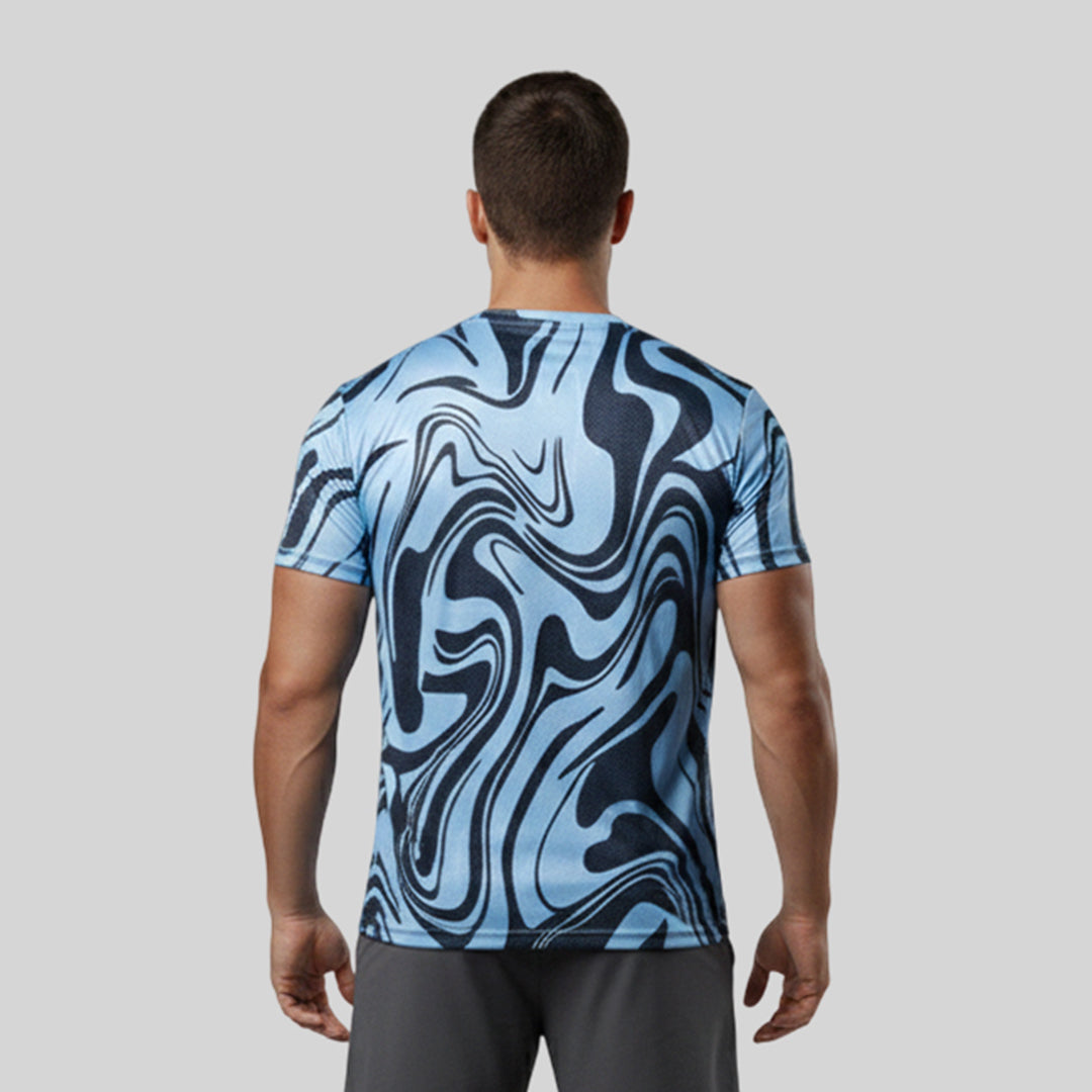Men gym printed Crew Neck T-shirt