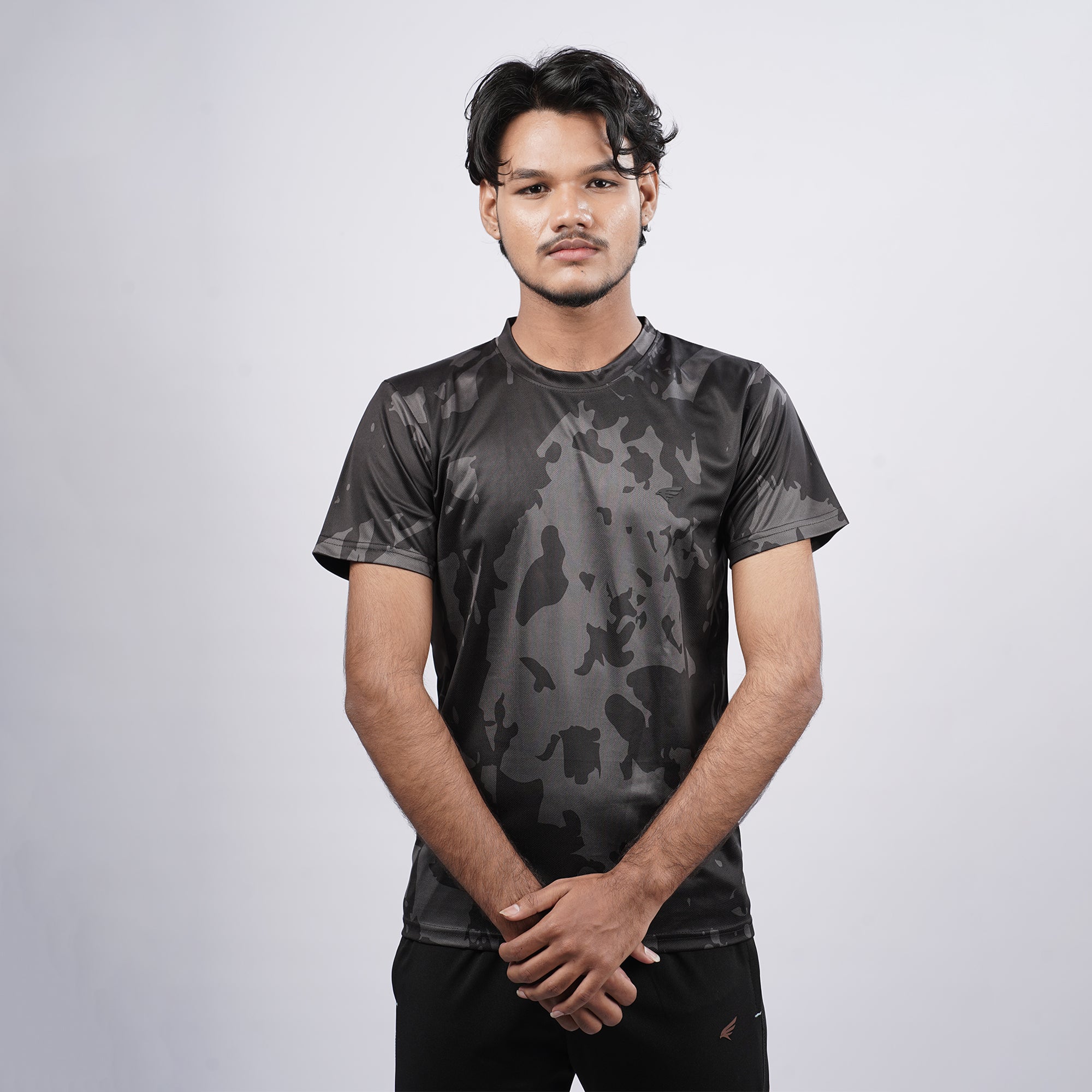 Men camouflage Round Neck Relax Fit T-shirt
