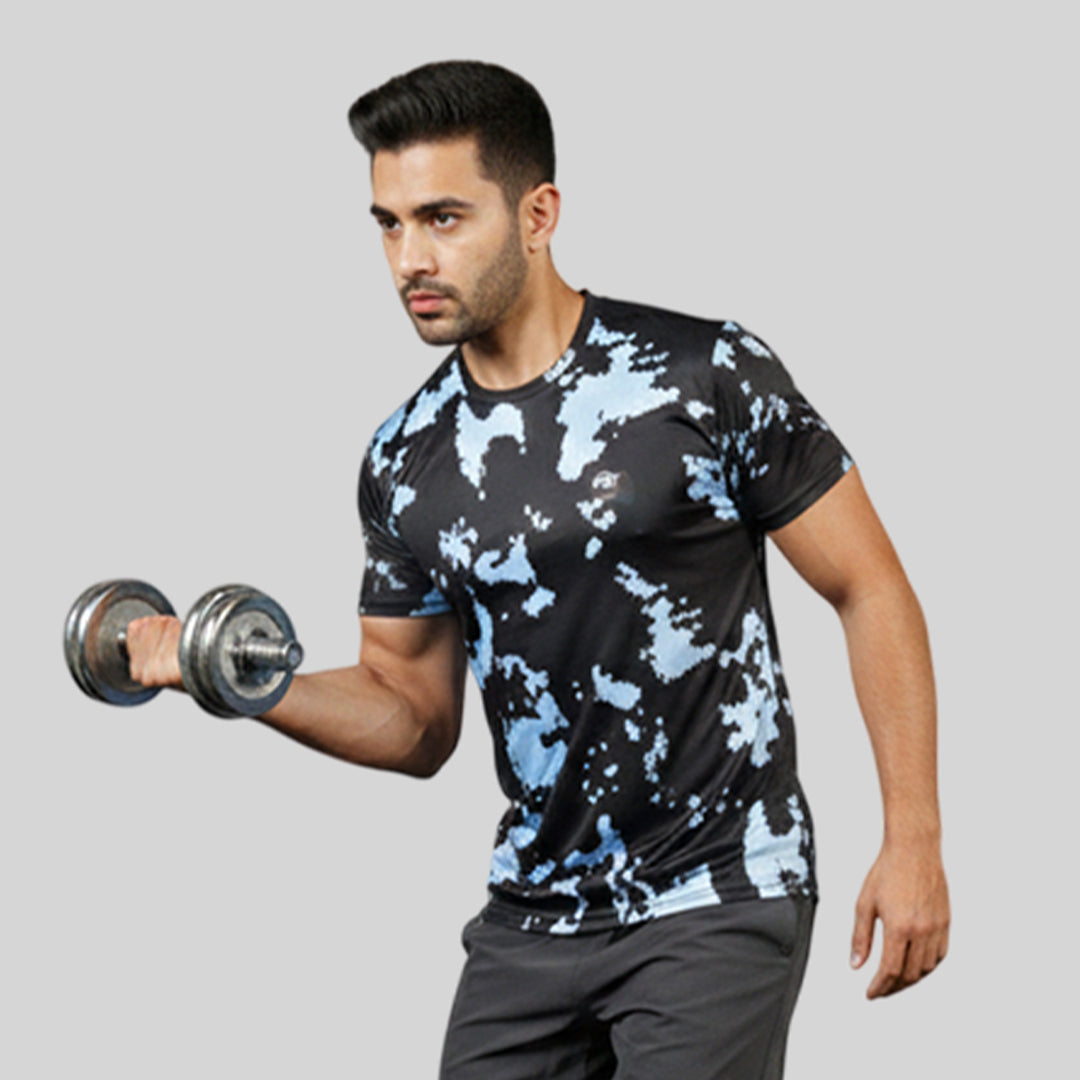 Men camouflage Round Neck Relax Fit T-shirt