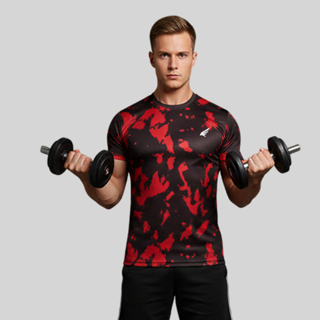 Men camouflage Round Neck Relax Fit T-shirt