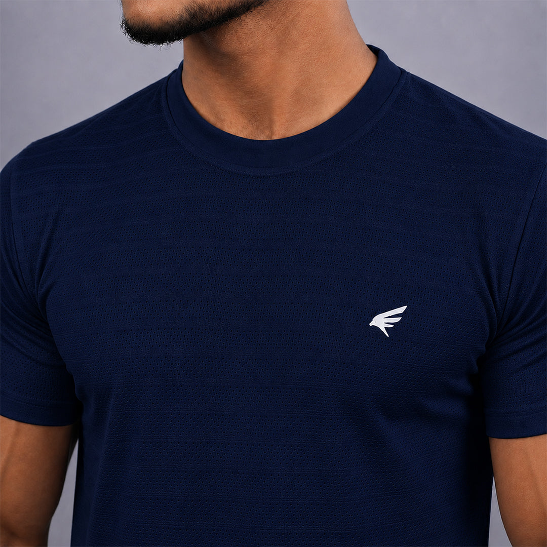 Men Solid Round Neck Half SleeveT-Shirt