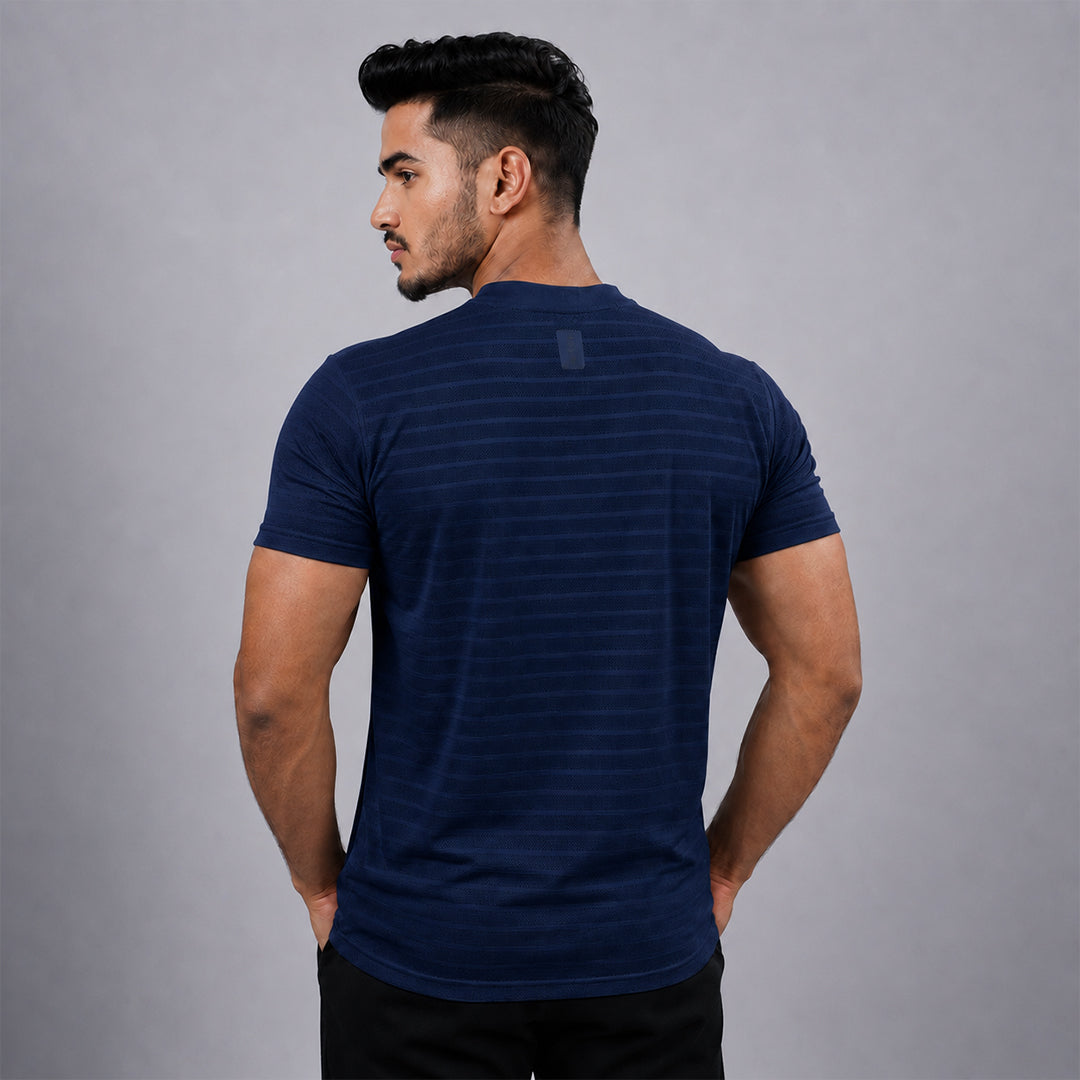 Men Solid Round Neck Half SleeveT-Shirt
