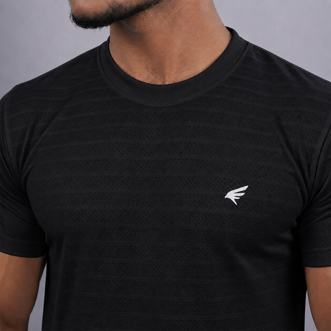 Men Solid Round Neck Half SleeveT-Shirt