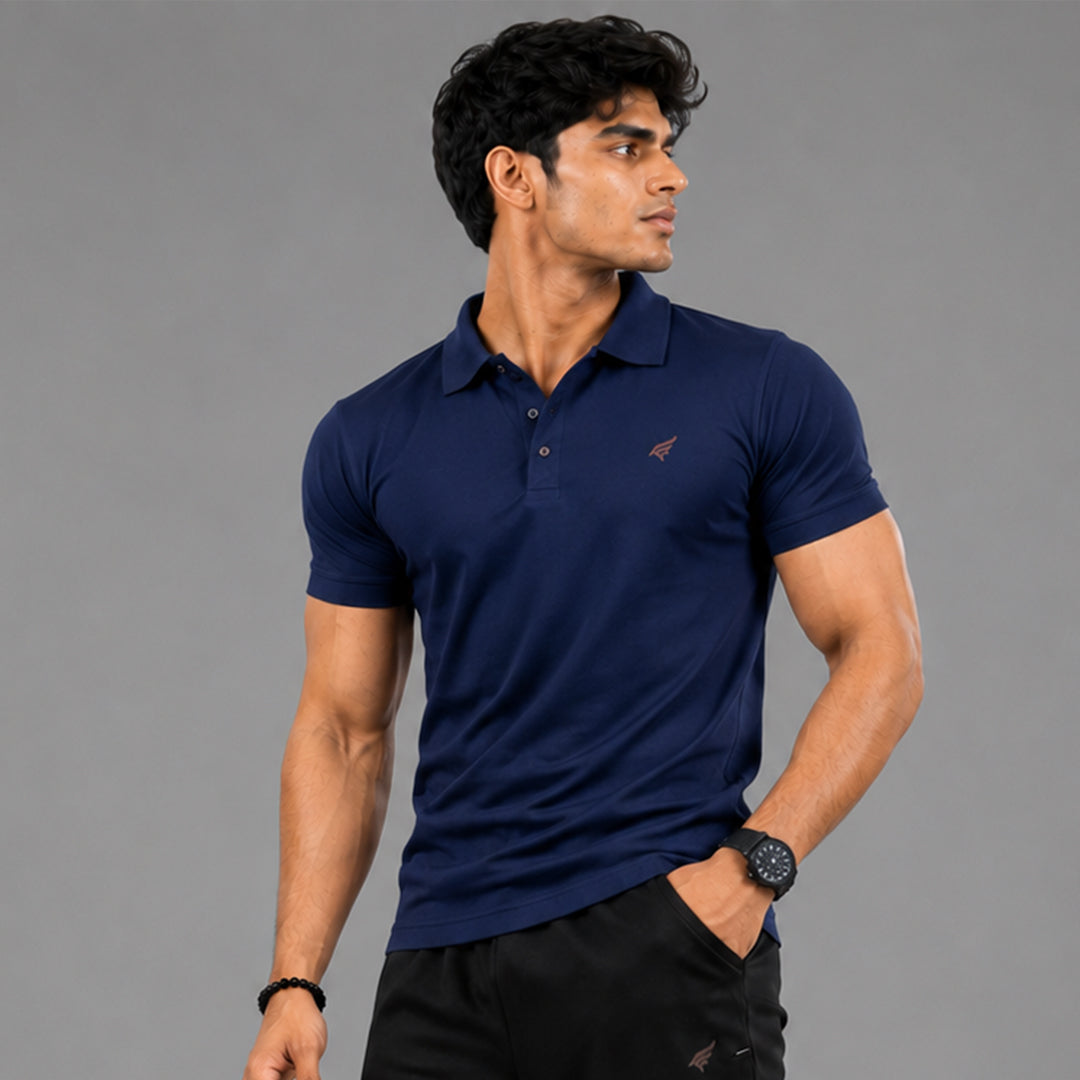 Men Regular Fit Polo T-Shirt gym and casual wear