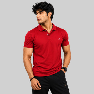 Men Solid Half Sleeve Polo T-shirt