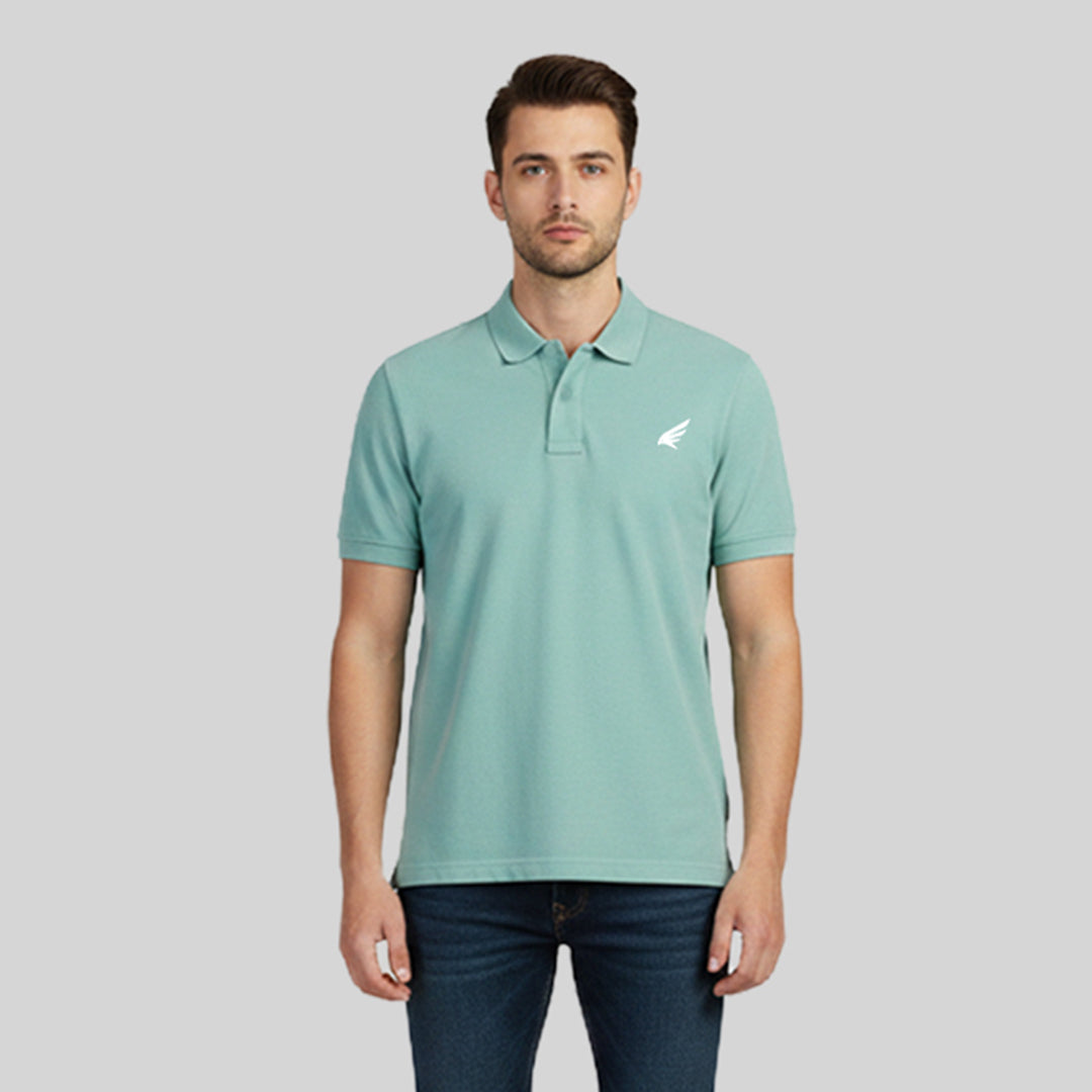 Men Solid Half Sleeve Polo T-shirt