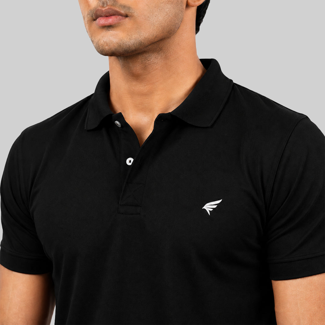 Men Solid Half Sleeve Polo T-shirt
