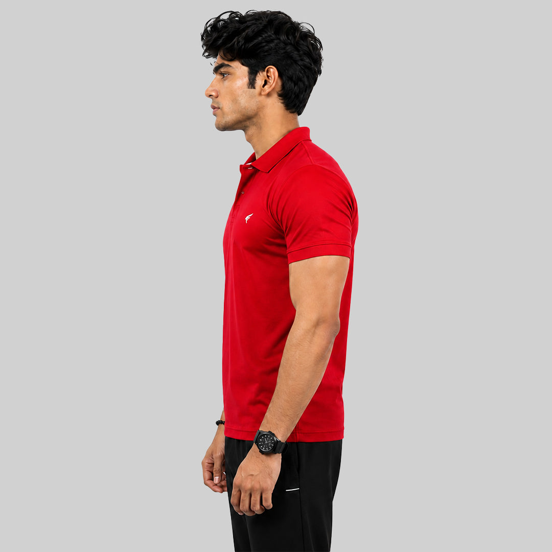 Men Solid Half Sleeve Polo T-shirt