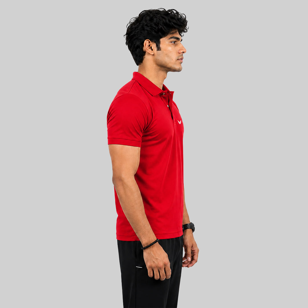 Men Solid Half Sleeve Polo T-shirt